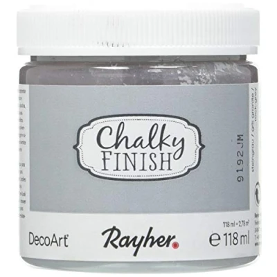 Imagen de Rayher Pintura chalky finish, gris piedra, estilo vintage, shabby chic y rústico,118 ml, 38867558