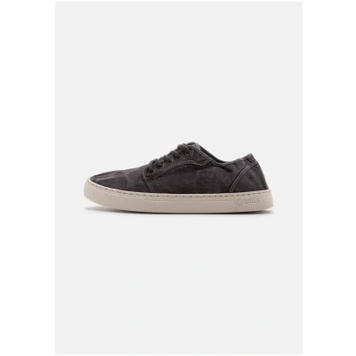 Imagen de Natural World Eco Zapatillas Hombre de algodón orgánico y Caucho 100% Ecológicas Color Negro 6602E