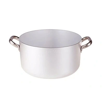 Imagen de Pentole Agnelli ALMA10436 Cacerola Alta con 2 Asas de Acero, Aluminio Profesional 3 mm, diámetro 36 cm