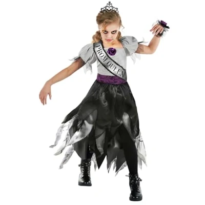 Imagen de Morph Costumes Disfraz Prom Queen Halloween Niña, Zombie Zombi Muerto Niña Miedo Talla S