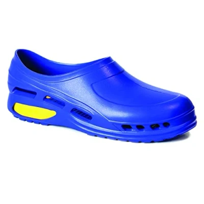 Imagen de Gima Zapato de trabajo profesional ultraligero, aireado, anatómico, antichoque, antideslizante, antiestático, sin látex, color azul, talla EU 41, 1 par