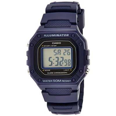 Imagen de Casio Reloj Digital para Hombre de Cuarzo con Correa en Resina W 218H 2AVDF