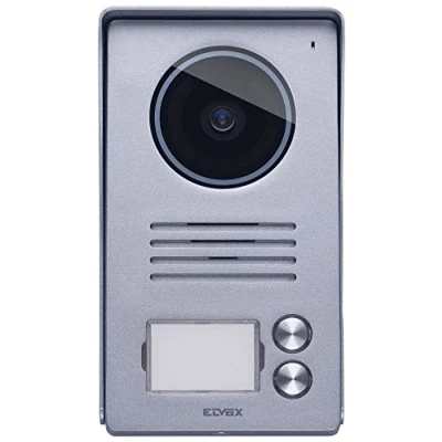 Imagen de Vimar 40921.P2 Placa de entrada audio/vídeo 2 botones para videoportero manos libres LCD 7in, con marco antilluvia, instalación superficie