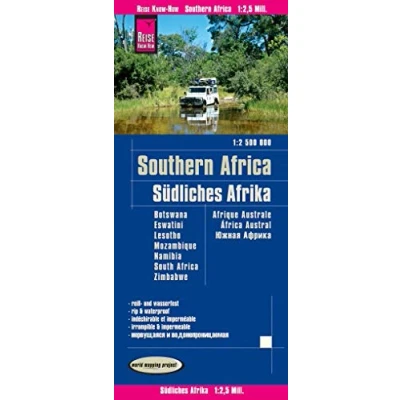 Imagen de África austral: Botsuana, Lesotho, Mozambique, Naminia, Sudáfrica, Suazilandai, Zimbaue 1:2.500.000 mapa de carreteras impermeable. Reise Know How.: ... Namibia, Zimbabwe, South Africa, Swaziland)