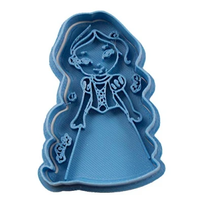 Imagen de Cuticuter Rapunzel Chibi Princesa Cortador de Galletas, Azul