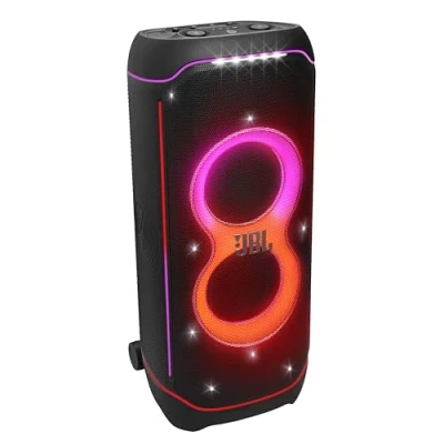 Imagen de Altavoz de gran potencia JBL PartyBox Ultimate, 1100W, Espectáculo luces, Bluetooth, WiFi, Asa y ruedas, Negro