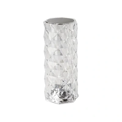 Imagen de EGLO Lucignano lámpara de mesa LED con batería cristal, inalámbrico, para interiores, cristal cambio color RGB, plástico transparente, función táctil, recargable por USB