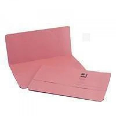 Imagen de Q Connect Carpeta portadocumentos de 1 solapa (50 unidades, para documentos tamaño A4, 285 g/m²), color rosa