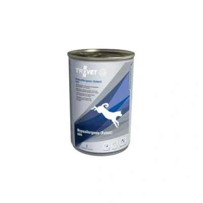 Imagen de Trovet Hypoallergenic Conejo Arroz RRD 6 x 400 g Alimento dietético Completo para Perros con intolerancias y sensibilidades alimentarias Receta sin Cereales