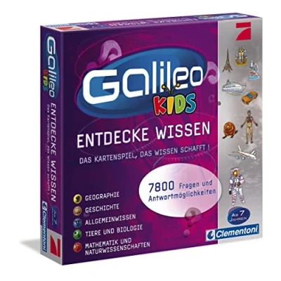 Imagen de Clementoni Galileo Juego de Preguntas, 2 a 4 Jugadores (versión en alemán)