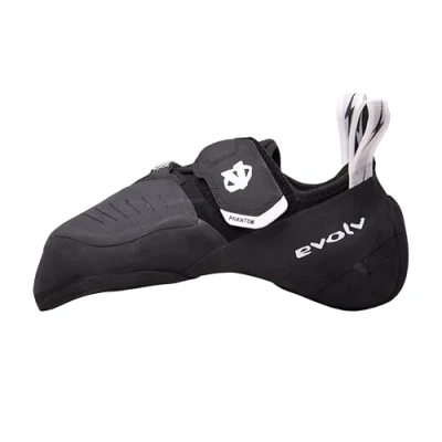 Imagen de Evolv Phantom Zapatillas de escalada para hombre, (Negro (Black/Neon Lime)), 46 EU