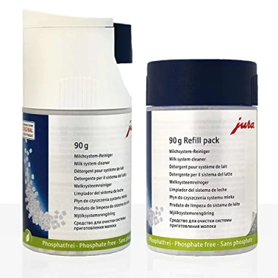 Imagen de Jura Limpiador de sistemas leche Mini Tabs con dosificador + 1 bote recambio.