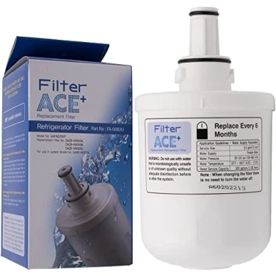 Imagen de ACE+ FA 0083U Filtro de agua compatible con Samsung DA29 00003G, HAFIN2/EXP, 00003F, HAFIN1/EXP, HAFIN repuesto para frigorífico Replacement Refrigerator Filter