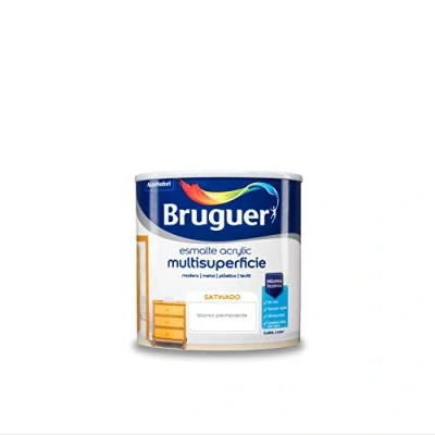 Imagen de Bruguer Acrylic Multisuperficie Esmalte al agua Satinado Blanco Permanente 250 ml