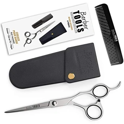 Imagen de ✮ BARBER TOOLS Tijeras profesionales para bigote y barba