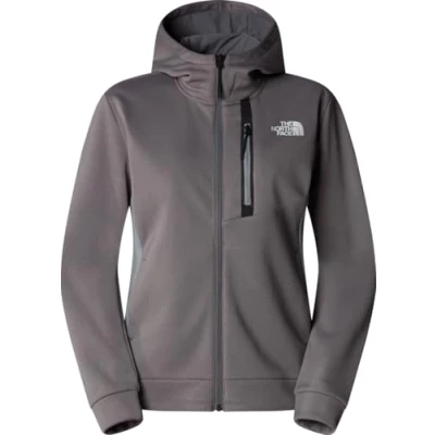 Imagen de THE NORTH FACE Chaqueta Mountain Athletics Fz Flecce para mujer, color perla ahumada/Monument G, talla S