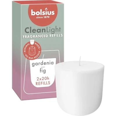 Imagen de Bolsius Refill for Clean Light Gardenia &amp; Fig 2 Pieces