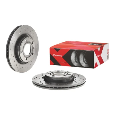 Imagen de BREMBO XTRA LINE 09.7196.1X Disco de freno 280 22 5 perforado/ventil. int. revestido altamente carbonizado AUDI: A4 B7 Berlina, B6 Berlina