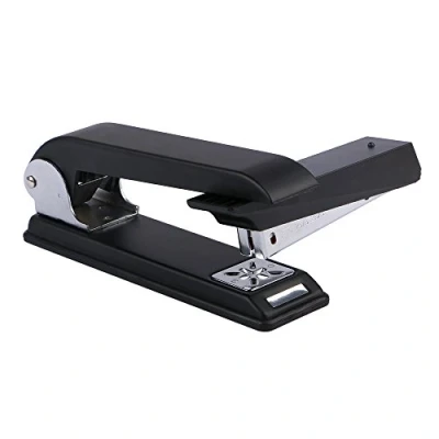 Imagen de Eagle Engrapadora giratoria con brazo oscilante, capacidad para 12 hojas, especializada grapado de folletos, color negro