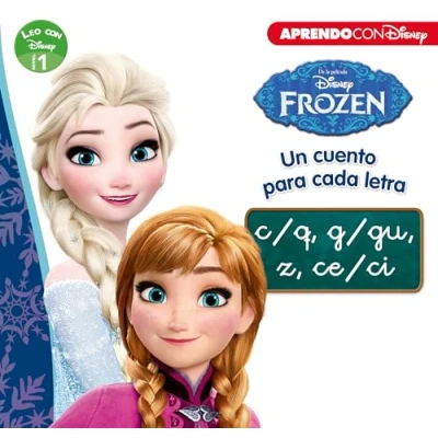 Imagen de Frozen. Leo con Disney (Nivel 1). Un cuento para cada letra c/q, g/gu, z, ce/ci (Disney. Lectoescritura) (Aprendo Disney)