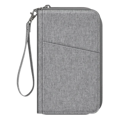 Imagen de Fintie Reisepass Tasche Familie Reiseorganizer, Wasserdicht Reisepasshülle Ausweistasche Dokumentee mit RFID Blockier für Damen und Herren, Grau