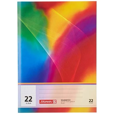 Imagen de Brunnen 1026366423 Cuaderno Escolar (25 Unidades, A4, Lin 22, 16 Hojas)