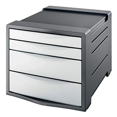 Imagen de Esselte Group Europost Vivida Cajonera para documentos (4 cajones, poliestireno), color blanco