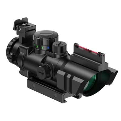 Imagen de Feyachi R122 Cannocchiale tattico, 4x32mm Rojo Verde Azul Iluminado Visor Sólo para Actividades Deportivas