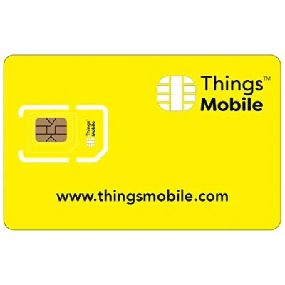 Imagen de Tarjeta SIM Things Mobile de Prepago para IOT y M2M con Cobertura Global sin costos fijos. Ideal domótica, rastreadores GPS, telemetría, alarmas, Smart City, Automotive. (60 credito)