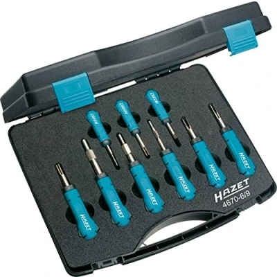 Imagen de Hazet 4670 6/9 serie di utensili per impianti elettrici, multicolore