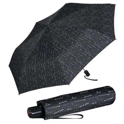 Imagen de Knirps Paraguas plegable Slim Duomatic, dominó negro, 90 cm