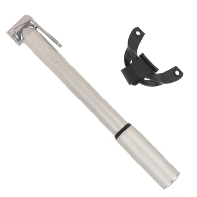 Imagen de ZEFAL Road Mini Bomba Bicicleta de Carretera Bombin Bicicletas Aluminio para Valvulas Presta y Schrader Inflador Bici Ligera Robusta Plata, 117g