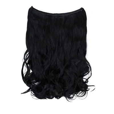 Imagen de CAISHA 50cm 1 Trama Extension Con Banda Elástica Extensión De Cabello Ondulada Noir E101