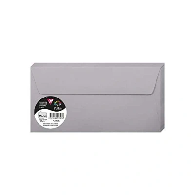 Imagen de Clairefontaine Pack de 20 sobres Pollen, color Gris Koala 22 x 11 0.10