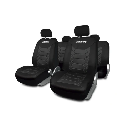 Imagen de SPARCO BK SPC1016BK Cubreasiento negro PVC, Poliéster delante y detrás