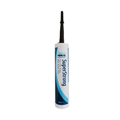 Imagen de AquaForte Adhesivo elástico para estanque y acuario, Superstrong MS Polymer, 290ml, antracita, Sella todo de forma sencilla, Adecuado EPDM PVC, entre otros, También adhiere bajo el agua
