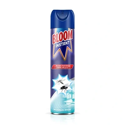 Imagen de Bloom Instant aerosol contra moscas y mosquitos 600ml, insecticida en insectos voladores, acción inmediata, 100% eficacia (en contacto directo)