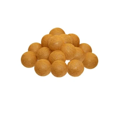 Imagen de Atmosphera Guirnalda led 16 bolas amarillo mostaza L255 cm
