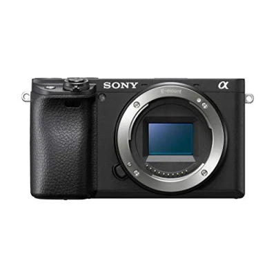 Imagen de Sony ILCE6400AB.CEC Alpha 6400 Cámara Evil APS C, Enfoque automático rápido 0.02s, 24.2 Megapíxeles, grabación de Videos en 4K y Pantalla inclinable para Vlogging, Cargador Incluido