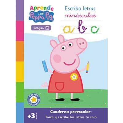 Imagen de Peppa Pig. Primeros aprendizajes Aprende Lengua con Escribo letras minúsculas (+3 años): Cuaderno preescolar: Traza y escribe las tú solo (Altea)