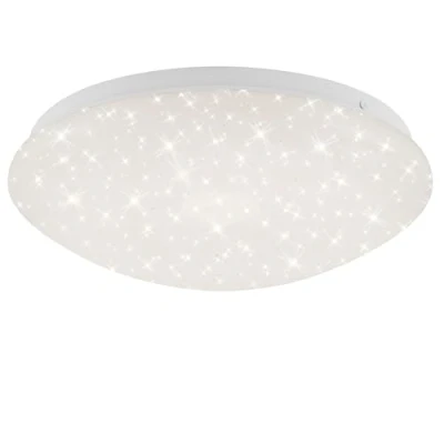 Imagen de Briloner Leuchten Lámpara LED de techo con mando a distancia, cambio color, función luz nocturna, intensidad regulable, metal, 10 W, color blanco