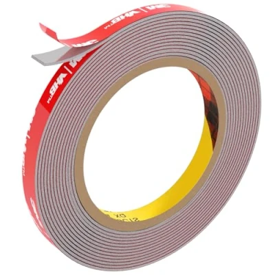 Imagen de FIXCHORD 3M VHB Cinta Adhesiva Doble Cara Extra Fuerte, de Montaje Fuerte e Impermeable para Tiras Iluminación LED, Decoración Hogar y Oficina, Gris (15.4FTx0.39IN)
