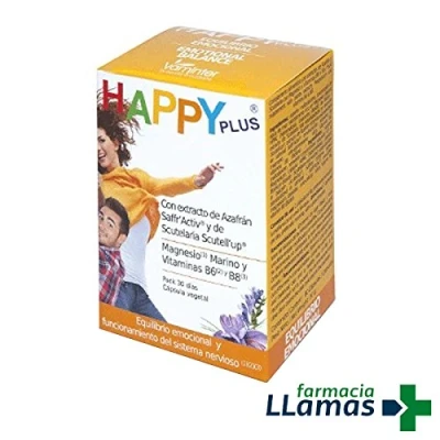 Imagen de Vaminter Happy Plus Ayuda al Equilibrio Emocional y Funcionamiento del Sistema Nervioso Magnesio Marino Vitaminas B6 B8 60 Cápsulas