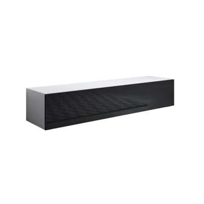 Imagen de Mueble Tv Modelo Luke H2 160x30cm Blanco Y Negro