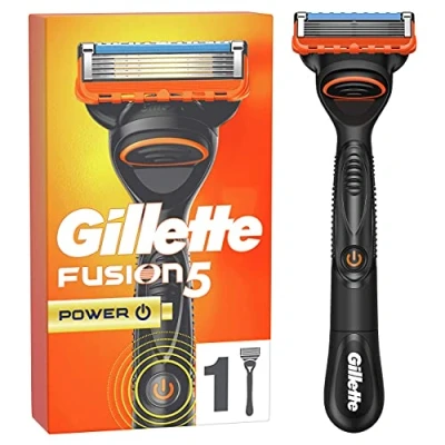 Imagen de Gillette Fusion 5 Power Maquinilla de Afeitar Hombre con Hojas Antifricción (el embalaje puede variar)