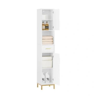 Imagen de Sobuy bzr181 w armario alto de baño estrecho