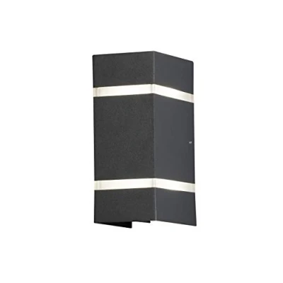 Imagen de Konstsmide Aplique exterior Cremona efecto rayas alto 19,5cm