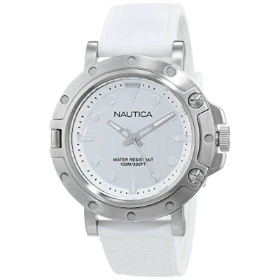 Imagen de Nautica Reloj Analógico para Mujer de Cuarzo con Correa en Acero Inoxidable NAD12548G