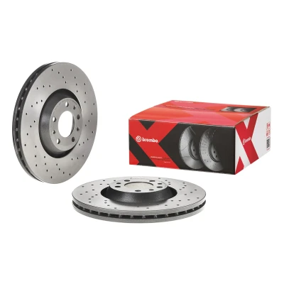 Imagen de BREMBO XTRA LINE 09.8670.1X Disco de freno 330 30 5 perforado/ventil. int. revestido altamente carbonizado con tornillos PEUGEOT: 407 Berlina, SW