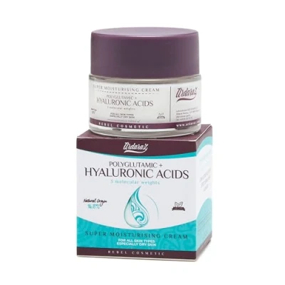 Imagen de Ardaraz Crema hidratante Facial mujer con Acido Hialurónico y Poliglutámico. que hidrata en profundidad aporta volumen elasticidad. Antiarrugas 50 ml